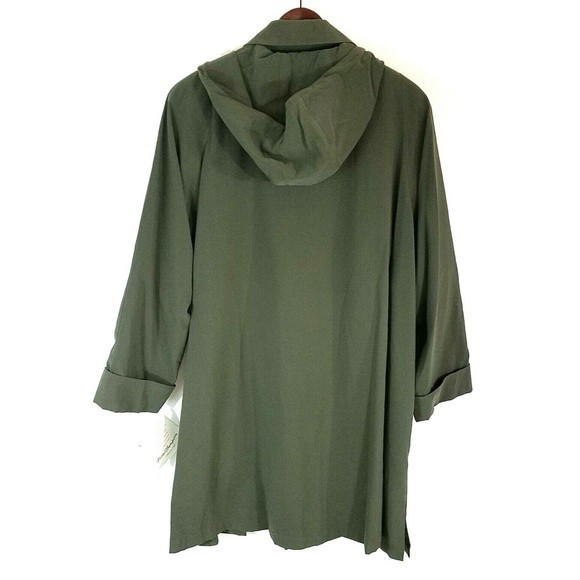 Norm Thompson Escape from The Ordinary 3X Woman’s Green Pea Coat Academia NWT - Picture 4 of 11